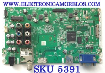 MAIN PARA TV EMERSON / NUMEO DE PARTE A2171011 / BA21N0G0401 / A30C5 / C7A3 / A3 / MODELO LE220EM3